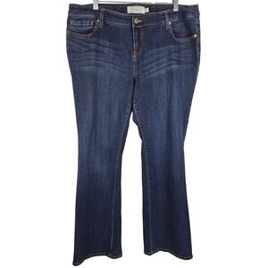 Torrid Whiskering Medium Wash Straight Leg Whiskering Women's Jeans 18